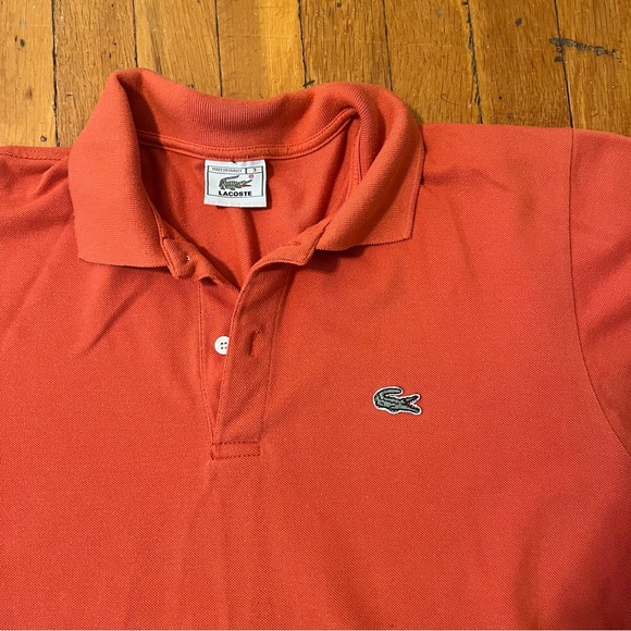 Lacoste Orange Polo Size 3 - Picture 2 of 3